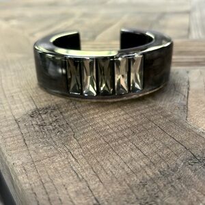 LUC KIEFER Resin bracelet with Swarovski crystals